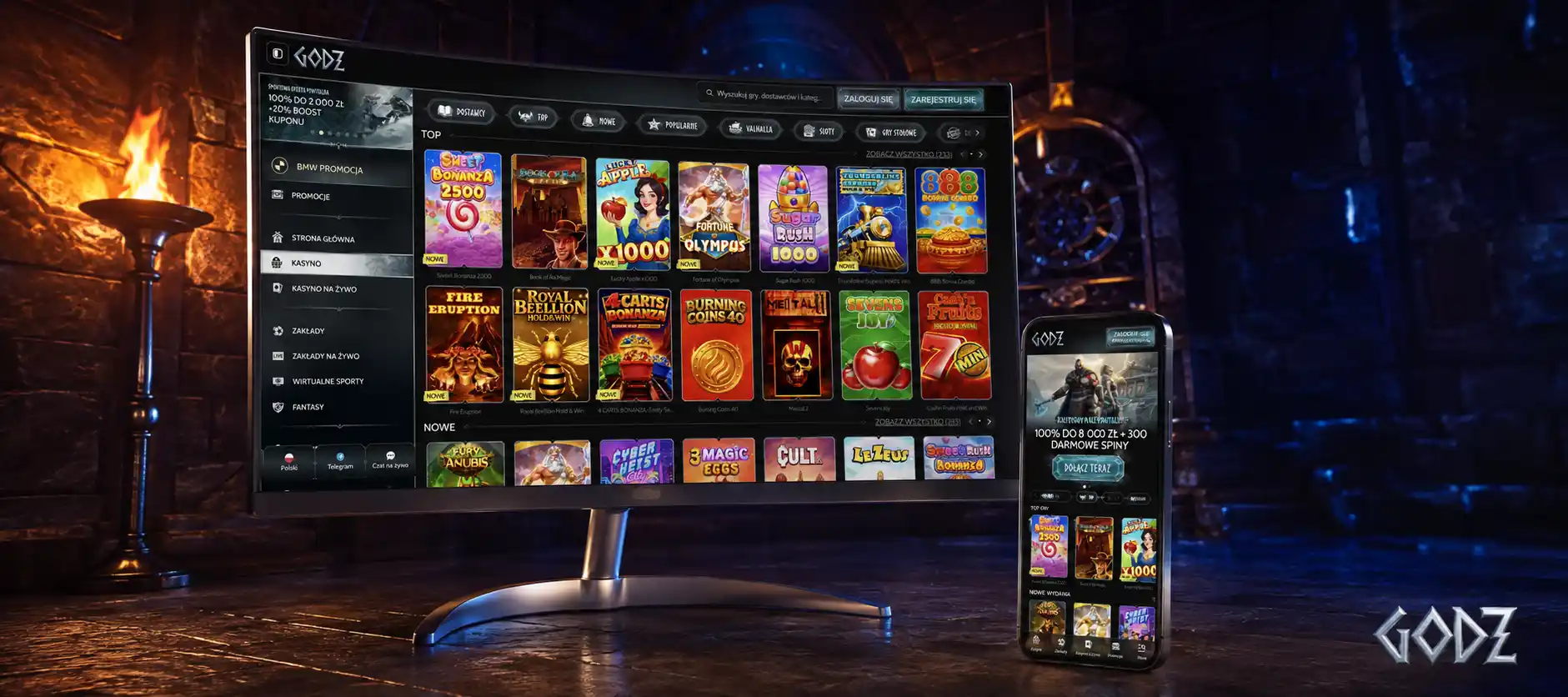Jak zalogować się do Godz Casino?